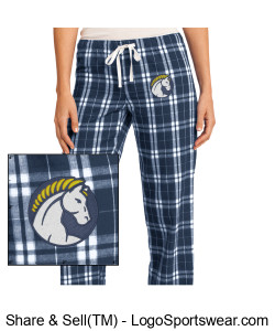 Women's Mustang Pajama Pants Design Zoom